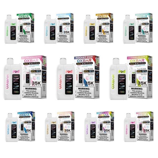 OXBAR X NIC - FLAVOR CONTROL 35K BOX OF 5