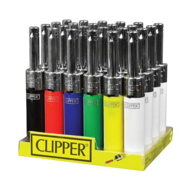 CLIPPER MINI TUBE MULTI COLOR LIGHTERS 24CT