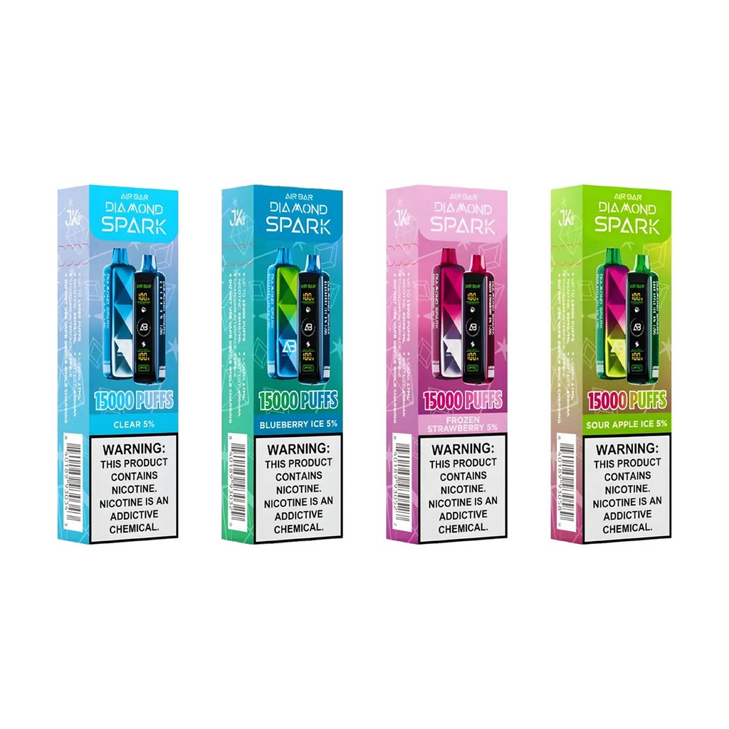 AIR BAR DIAMOND SPARK 15K PUFFS BOX OF 5