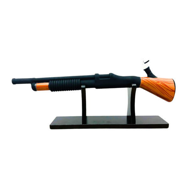 HIPSTER SHOTGUN STYLE GLASS WATER PIPE ASST COLORS
