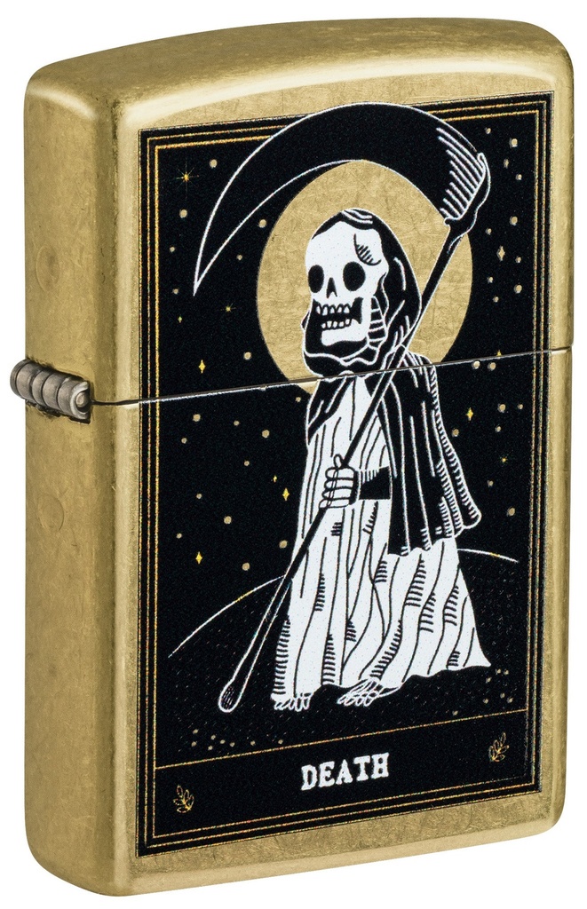 ZIPPO LIGHTER DEATH CARD DESIGN 48267