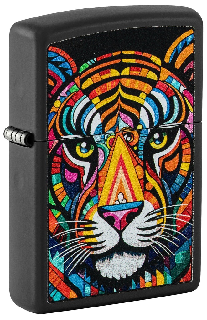 ZIPPO LIGHTER COLORFUL TIGER DESIGN