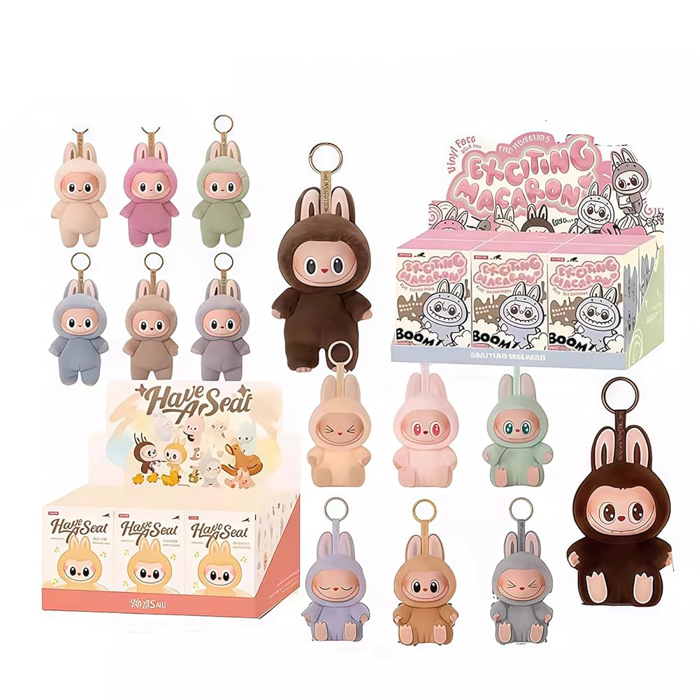 BLIND KEYCHAIN TOY BOX OF 6 DESIGNS