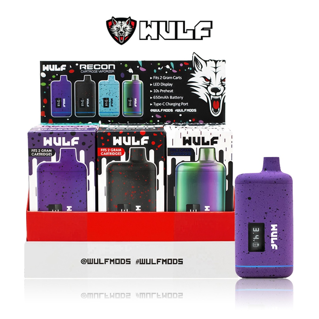 WULF RECON PRO CARTIDGE VAPORIZER 9CT DISPLAY