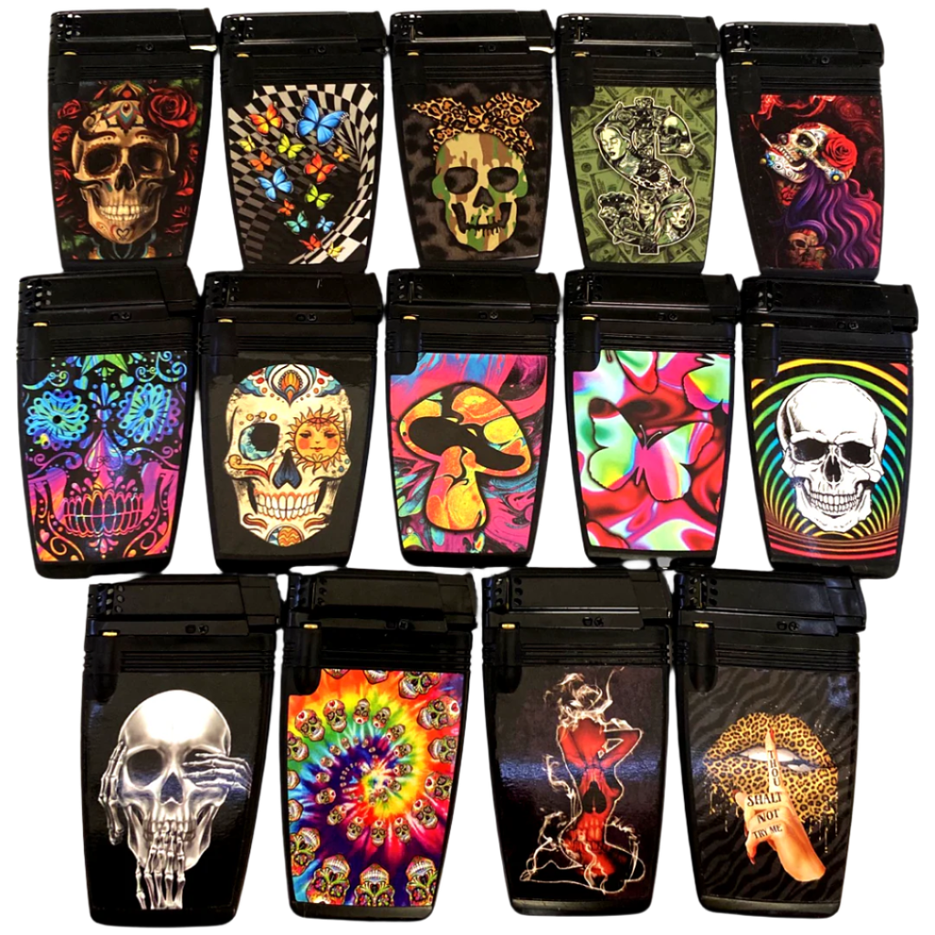 SMOKEZILLA CIGARETT LTR CAS W/LIGHTER CAS ASST BOX OF 8