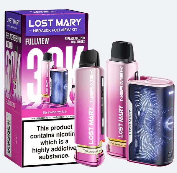 LOST MARY NERA FULLVIEW KIT 70K PUFFS BOX OF 5