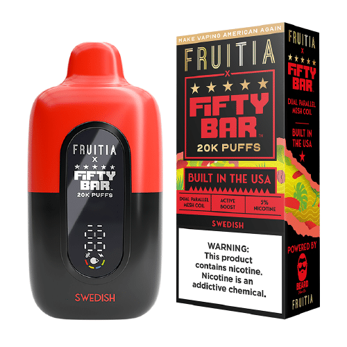 FRUITIA X FIFTY BAR 20K PUFFS BOX OF 5