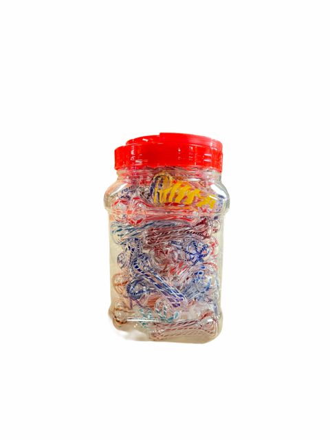 GLASS PIPE 2.5" 60CT IN JAR