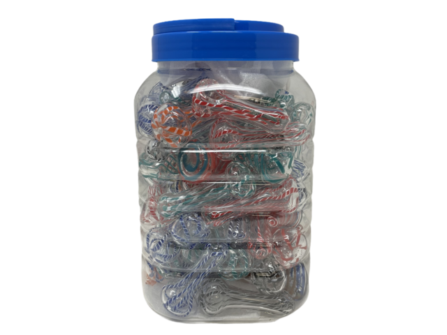 GLASS PIPE 2.5" 70CT JAR