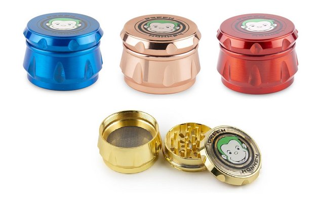 GREEN MONKEY BABOON GRINDER 50MM SILVER