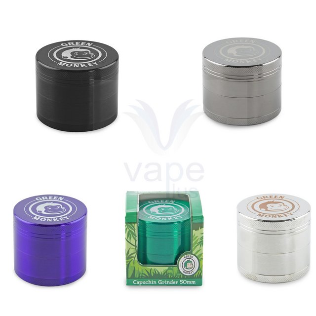 GREEN MONKEY CAPUCHIN GRINDER 50MM SILVER