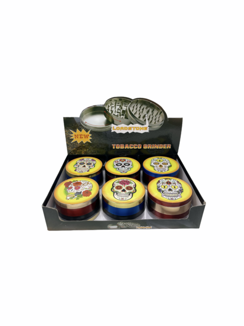 GRINDER 4 PART DIAMOND TEETH SKULL BOX OF 6 70214