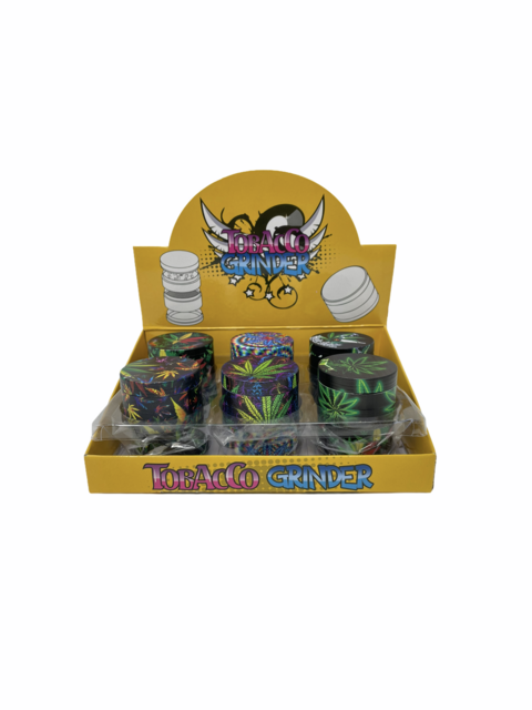 GRINDER ANTIQUE METAL LEAF 4 PART BOX OF 12