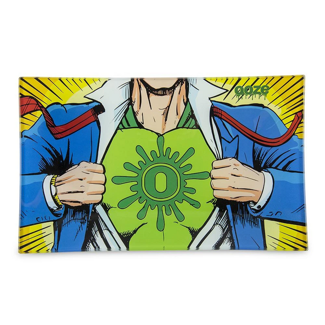 OOZE ROLLING TRAY SHATTER RESISTANT GLASS CAPTON O MEDIUM OOZ-563