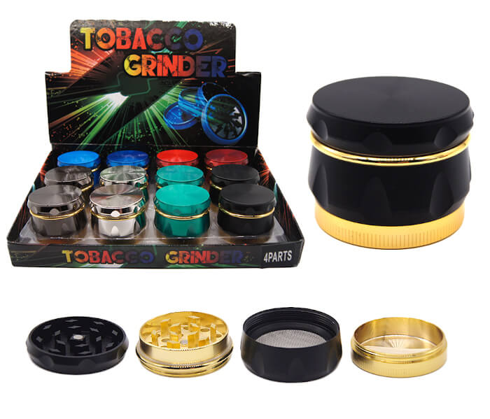 TOBACCO GRINDER DRUM SHAPE 4 PARTS GR168-44 BOX OF 12