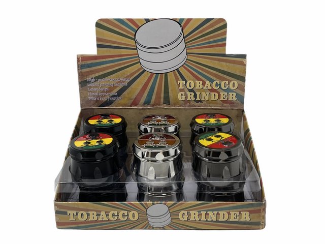TOBACCO GRINDER GRZ101DY-1SKULL BOX OF 12