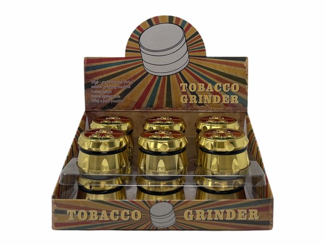TOBACCO GRINDER GRZ101DY-4SKULL BOX OF 12