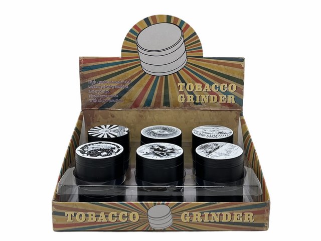 TOBACCO GRINDER GRZ524CP-6 BOX OF 12