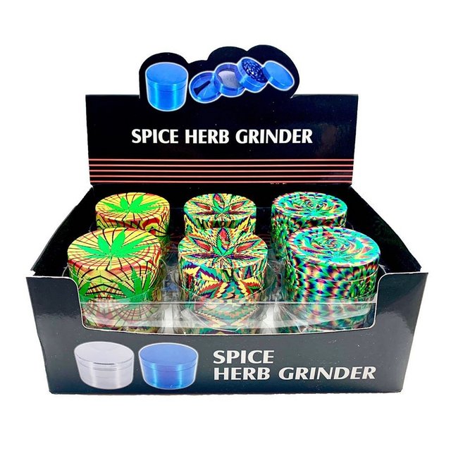TOBACCO GRINDER MARIJ TG-MA BOX OF 12 