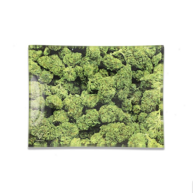 V SYNDICATE MEDIUM GLASS ROLLING TRAY BUDS - 810033151132