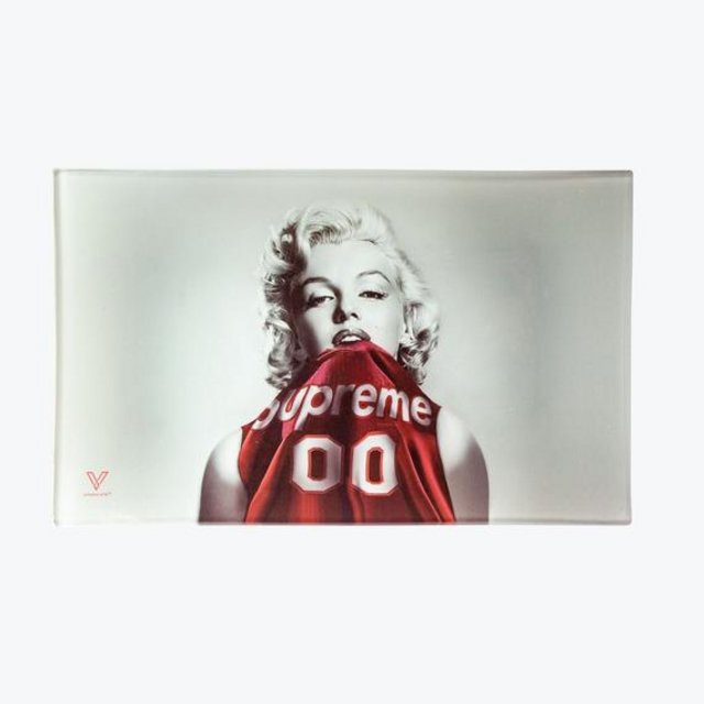 V SYNDICATE MEDIUM GLASS ROLLING TRAY DANK DIVA