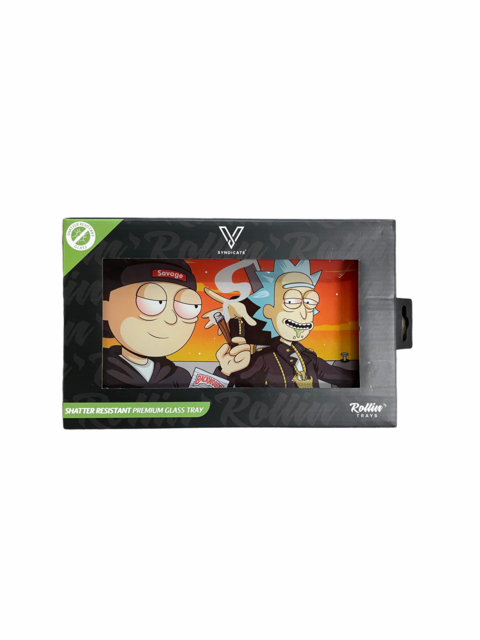V SYNDICATE MEDIUM GLASS ROLLING TRAY DIRTY RIDIN'