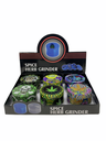 LION SMOKE SPICE HERB ASSORTED COLORFUL GRINDERS ZNG528 BOX OF 6
