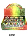 TOBACCO GRINDER METAL RASTA 2 PARTS GR045-IS BOX OF 24