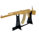HIPSTER GUN SHAPED GLASS WATER PIPE