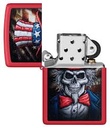 ZIPPO LIGHTER UNCLE SAM SKULL DESIGN